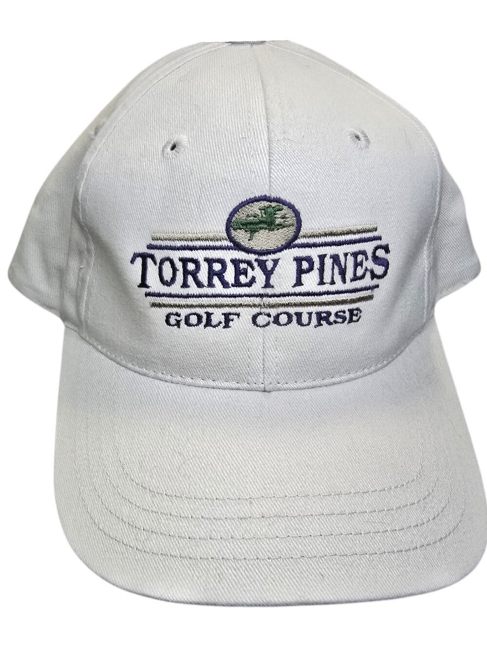 New Old Stock Torrey Pines Golf Course Beige Cap Adjustable Dad Hat 100% Cotton